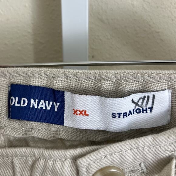 NWT Old Navy Weekender Straight Leg Pant Mens XXL Wishbone Ivory - Picture 4 of 5
